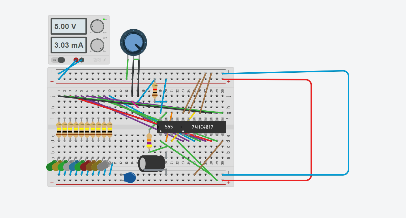 Running Lights with Potentiometer Control screenshot